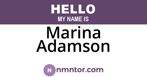 Marina Adamson