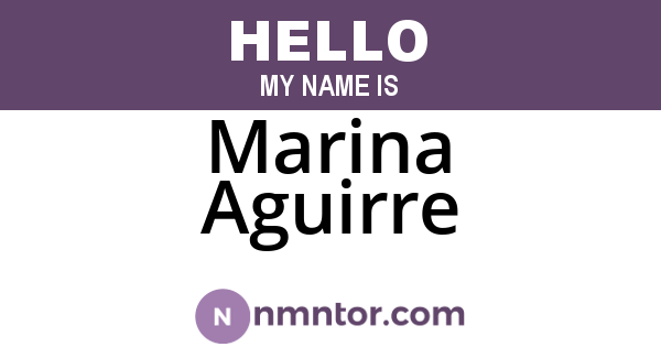 Marina Aguirre