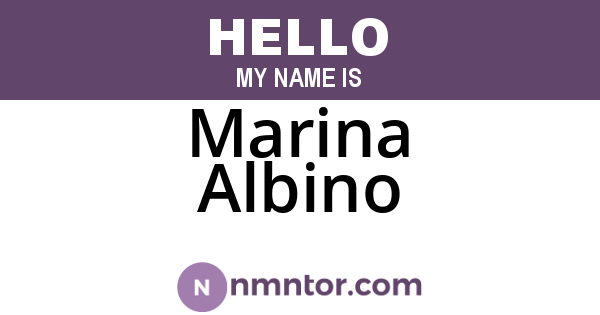 Marina Albino
