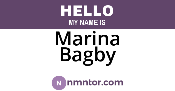 Marina Bagby