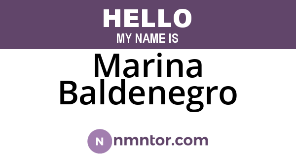 Marina Baldenegro