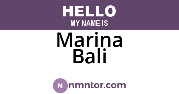 Marina Bali
