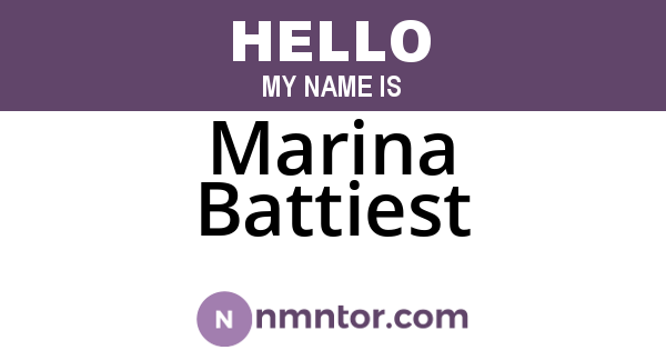 Marina Battiest