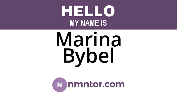 Marina Bybel