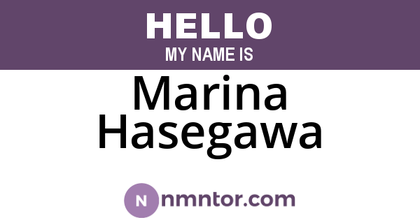 Marina Hasegawa