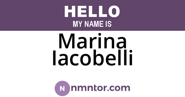 Marina Iacobelli