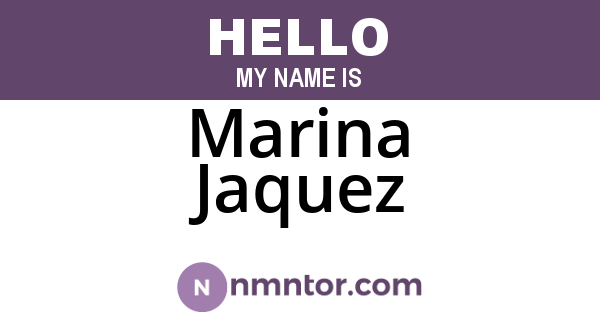 Marina Jaquez