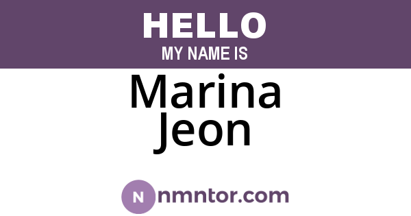 Marina Jeon