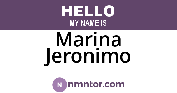Marina Jeronimo