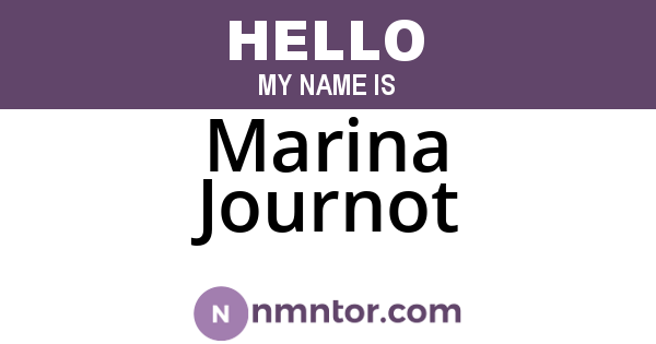 Marina Journot