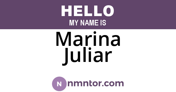 Marina Juliar