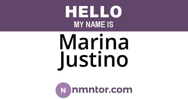 Marina Justino