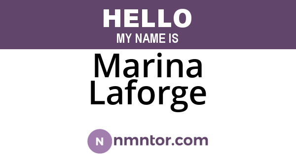 Marina Laforge