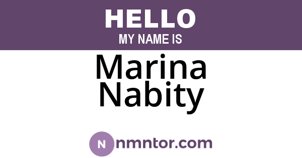 Marina Nabity