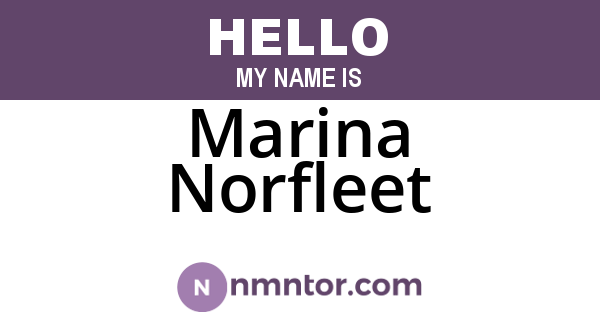 Marina Norfleet