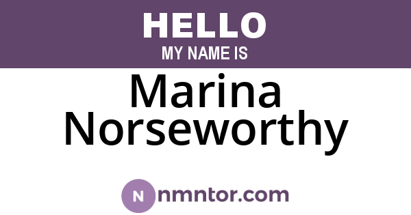 Marina Norseworthy