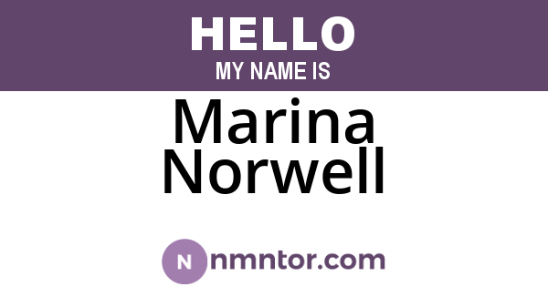 Marina Norwell