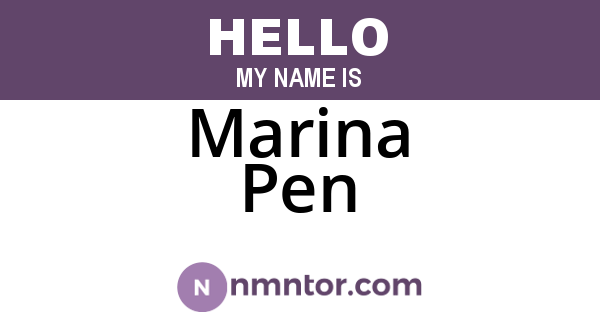 Marina Pen