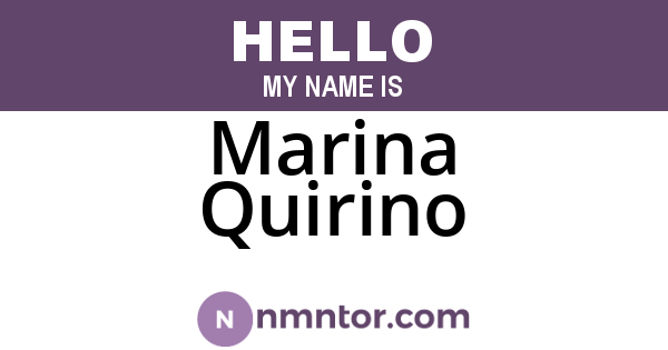 Marina Quirino
