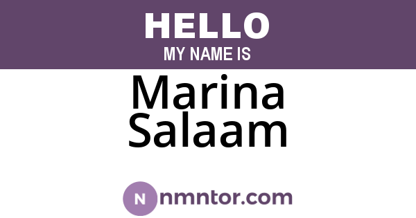 Marina Salaam