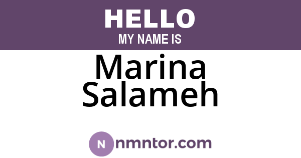 Marina Salameh