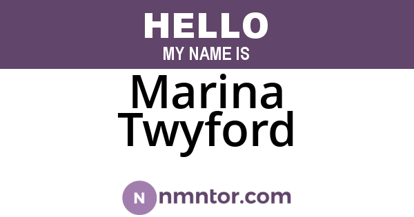 Marina Twyford