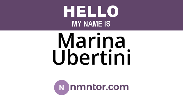 Marina Ubertini