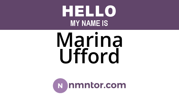 Marina Ufford