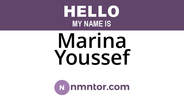Marina Youssef