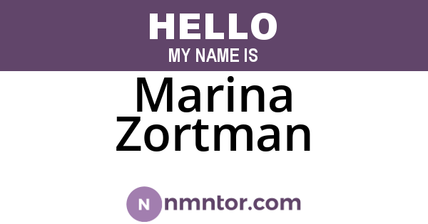 Marina Zortman