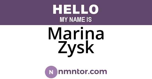 Marina Zysk