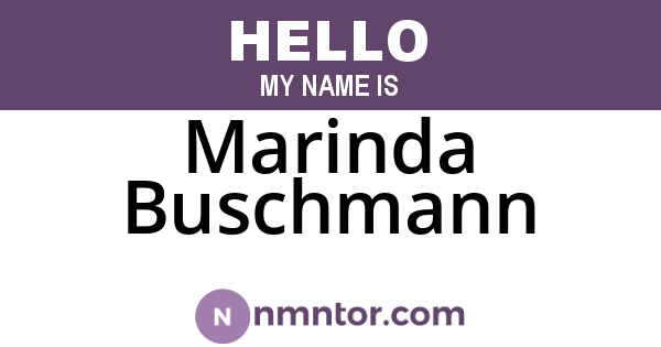 Marinda Buschmann