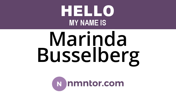 Marinda Busselberg