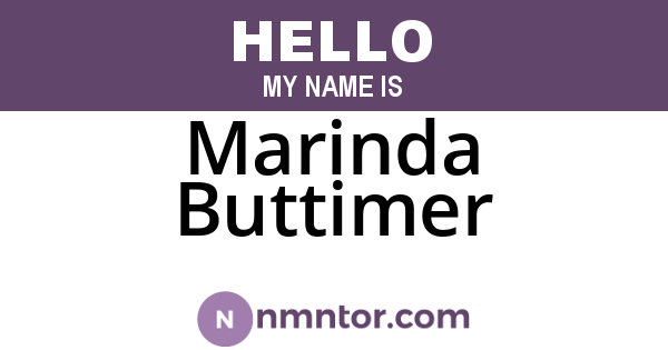 Marinda Buttimer