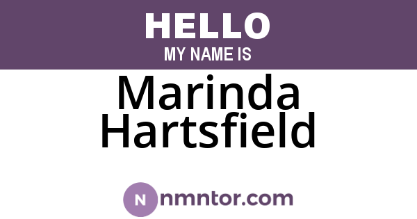 Marinda Hartsfield