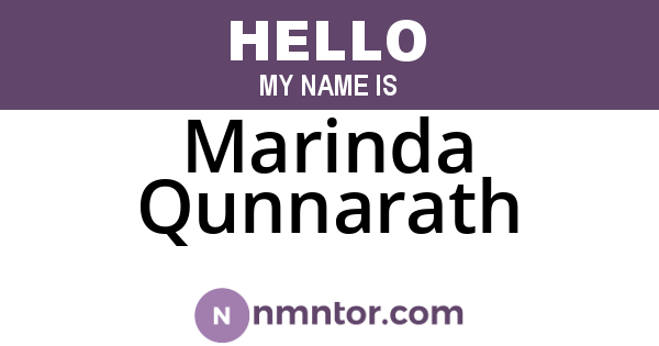 Marinda Qunnarath