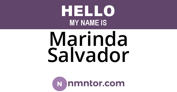 Marinda Salvador