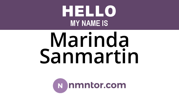 Marinda Sanmartin
