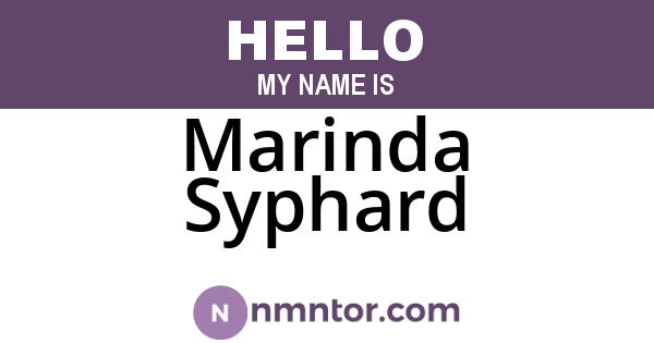 Marinda Syphard