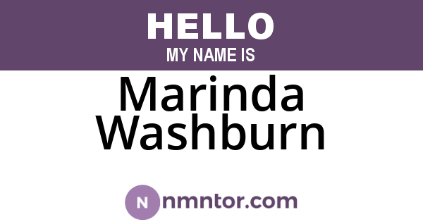 Marinda Washburn