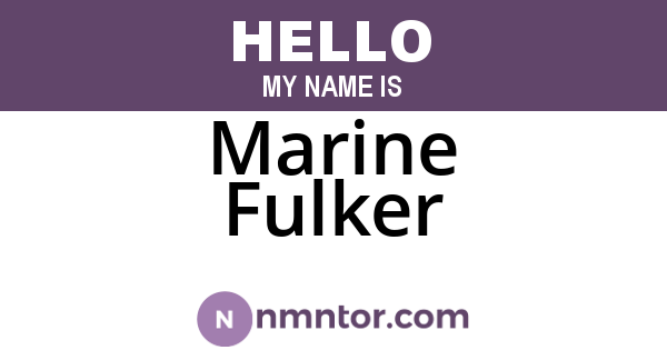 Marine Fulker