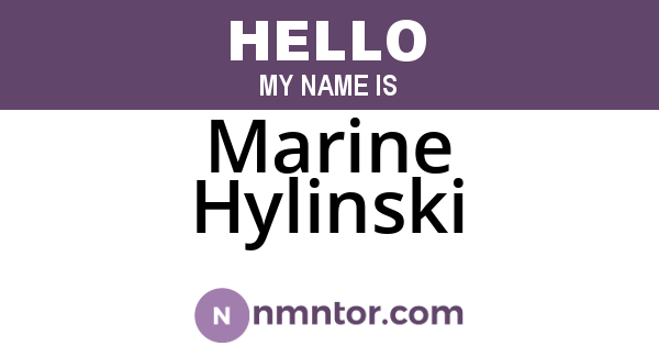 Marine Hylinski
