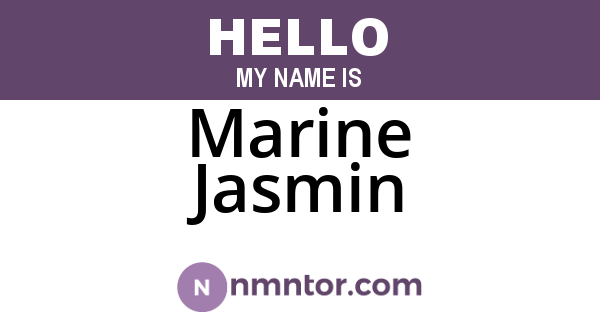 Marine Jasmin