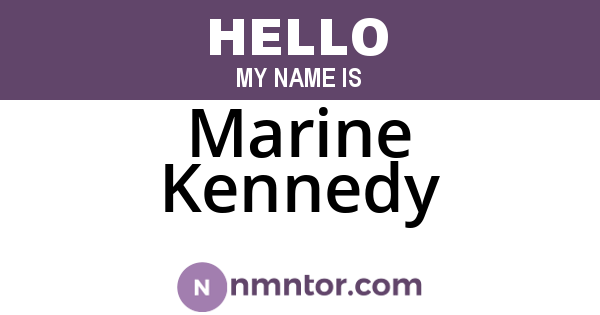 Marine Kennedy