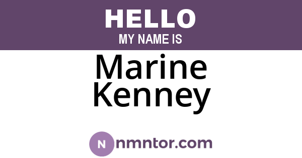 Marine Kenney