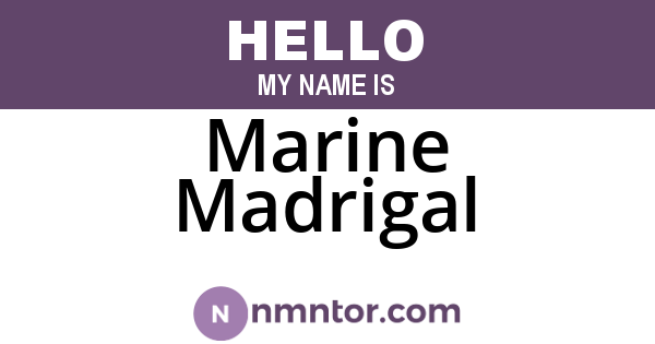 Marine Madrigal