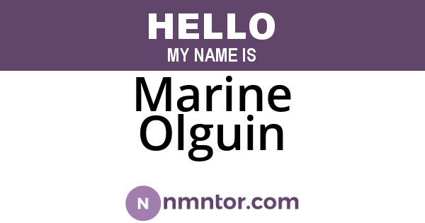 Marine Olguin