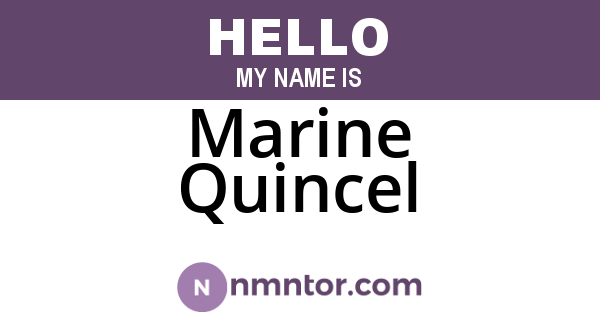Marine Quincel