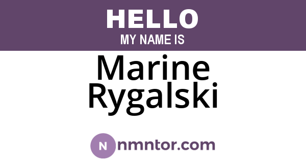 Marine Rygalski