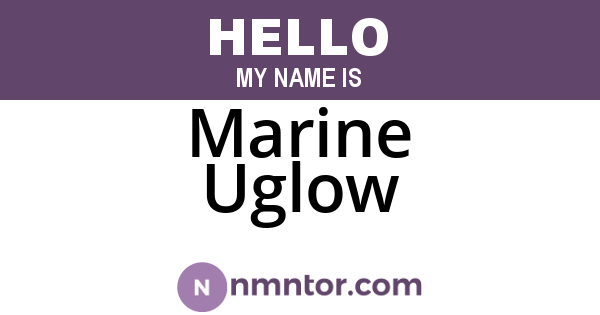 Marine Uglow